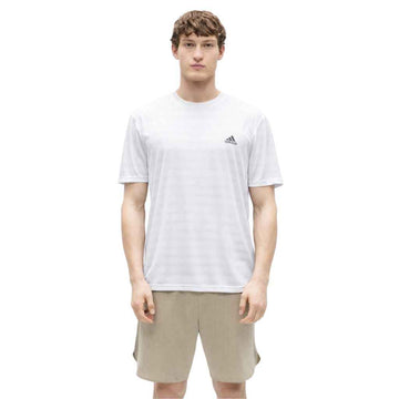 White Self Lining Dry Fit Active Wear T-shirt (A-3298)
