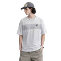 White Self Texture Dry Fit T-shirt (A-3291)
