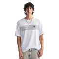 White Self Texture Dry Fit T-shirt (A-3291)