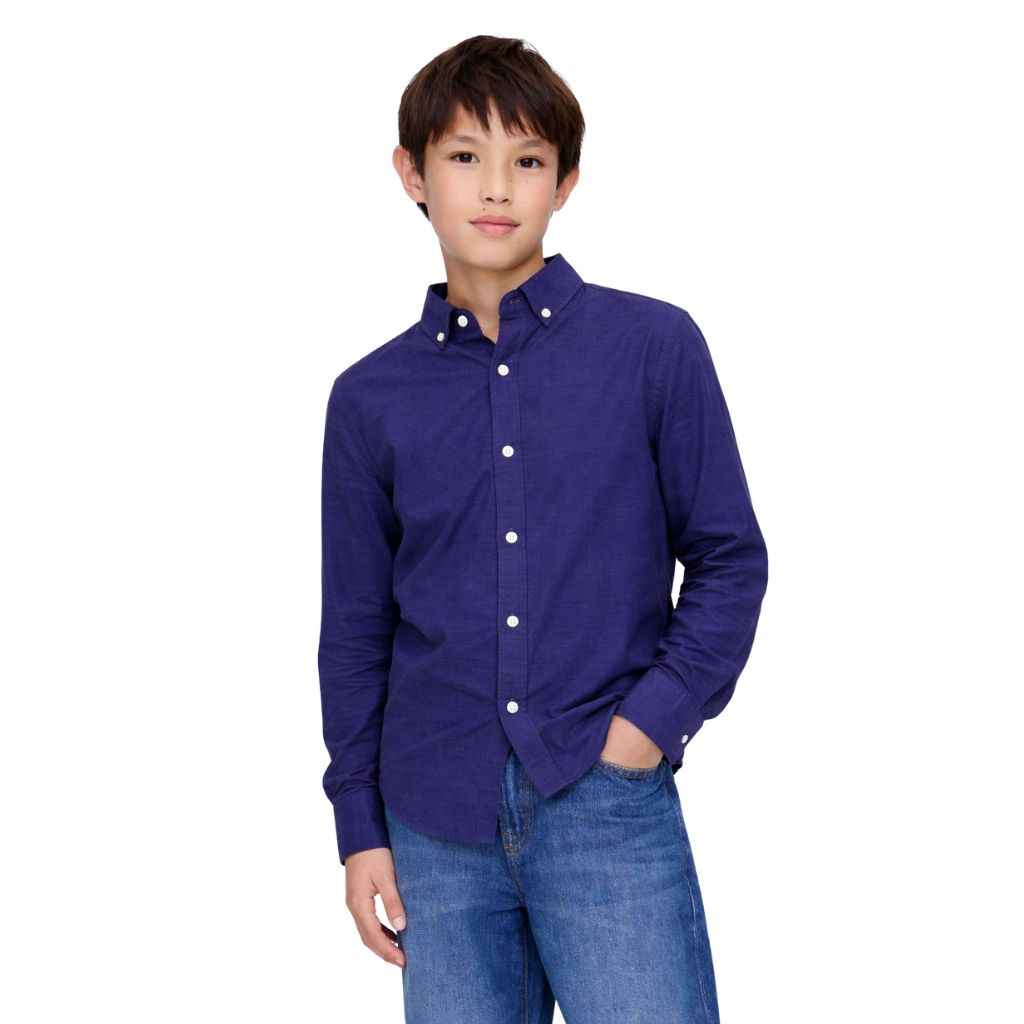 Boys Self Cotton Casual Shirt (A-1803)