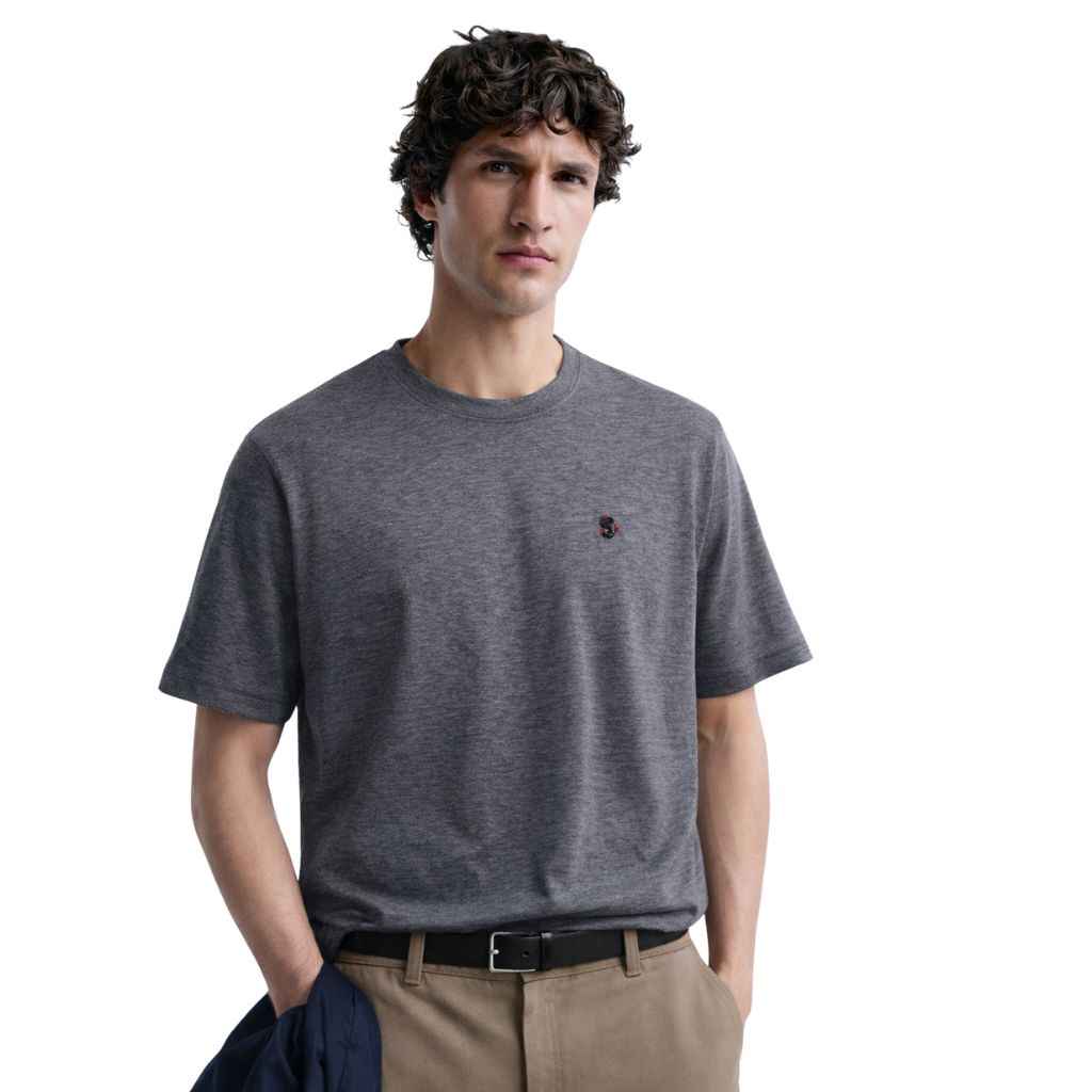 Grey Shaded Mens Dry Fit T-Shirt (A-1374)