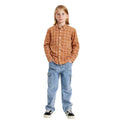 Light Orange Boys Checkered Shirt (A-1827)