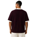 Off White Collar Self Lining Purple Johnny Collar Polo (A-4409)