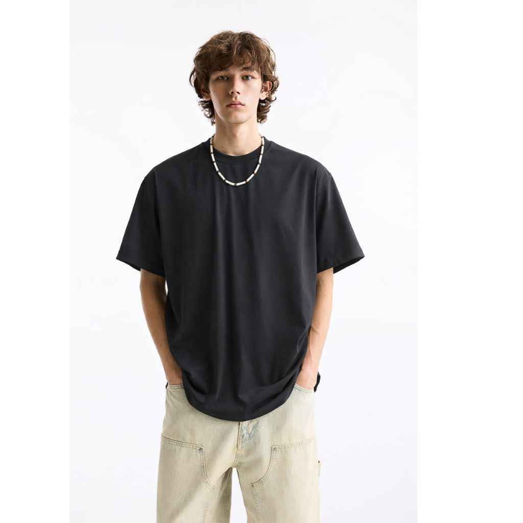 Black Plain Dry Fit T-shirt  (A-1764)