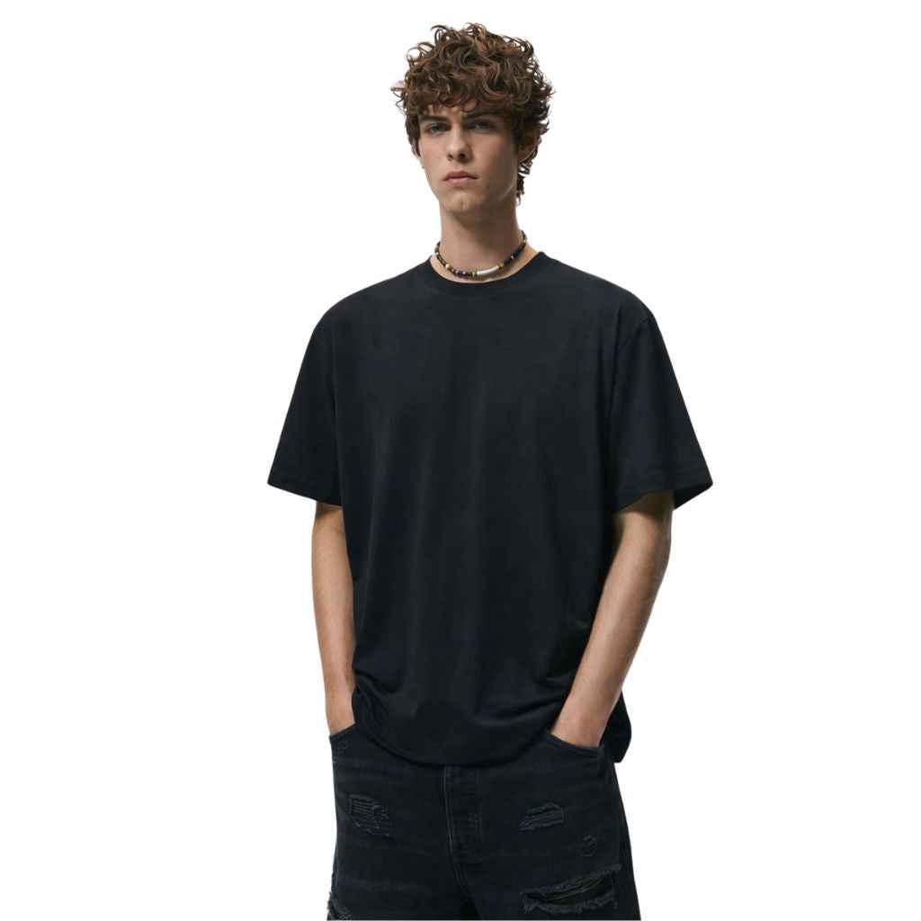 Black Plain Dry Fit T-shirt  (A-1764)