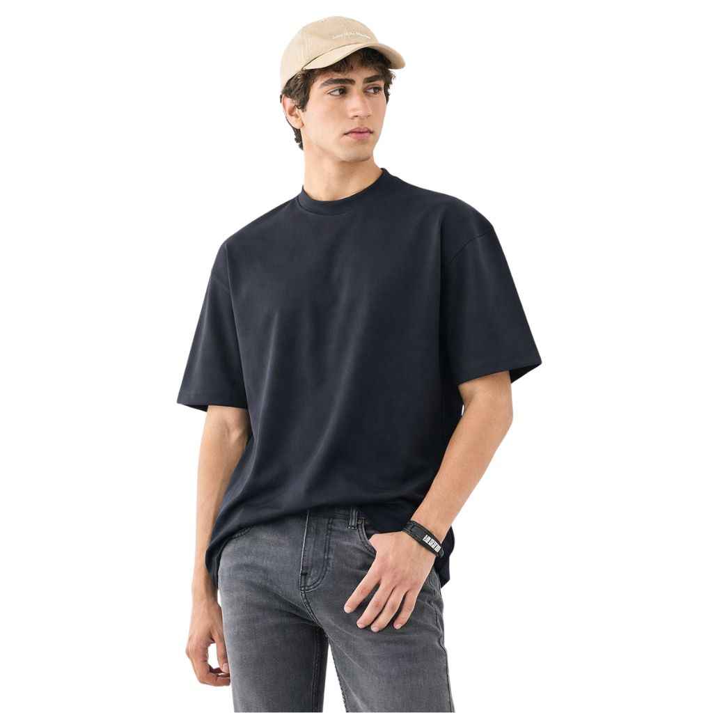 Black Plain Dry Fit T-shirt  (A-1764)
