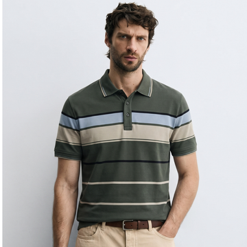 Green Stripes Polo Elite Polo (A-5011)