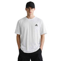 White Self Dotted Mens Dry Fit T-Shirt (A-3298)