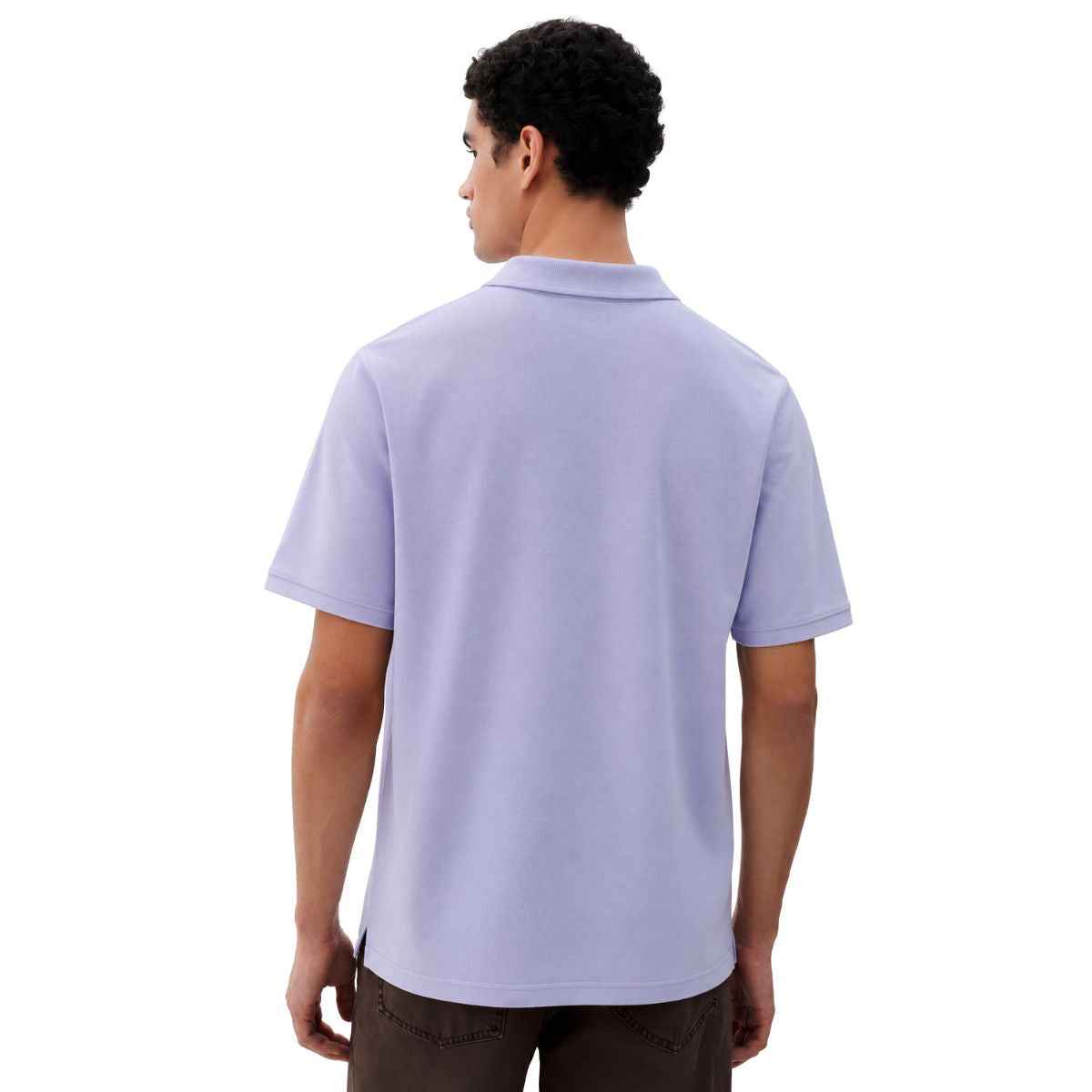 Light Purple Honey Cumb Fabric Polo (A-3405)