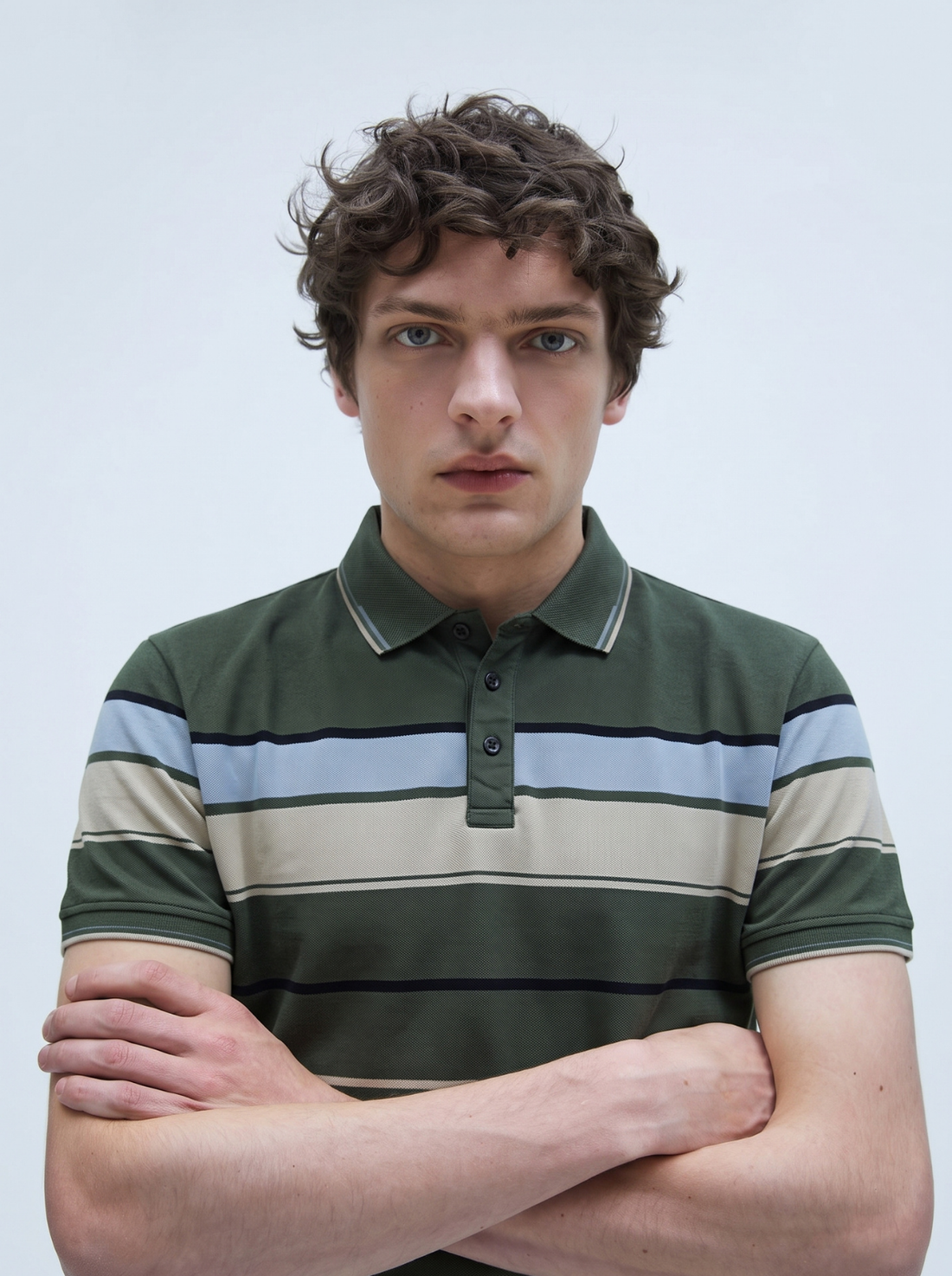 Green Stripes Polo Elite Polo (A-5011)