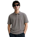 Dark Grey Honey Cumb Fabric Polo (A-3405)