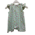 Sea Green Jersey Printed Girls Romper (A-1941)