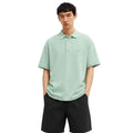 Sea Green Color Self Texture Honey Cumb Fabric Polo (A-3405)