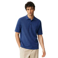 Ink Blue Honey Cumb Fabric Polo (A-3405)