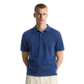 Ink Blue Honey Cumb Fabric Polo (A-3405)