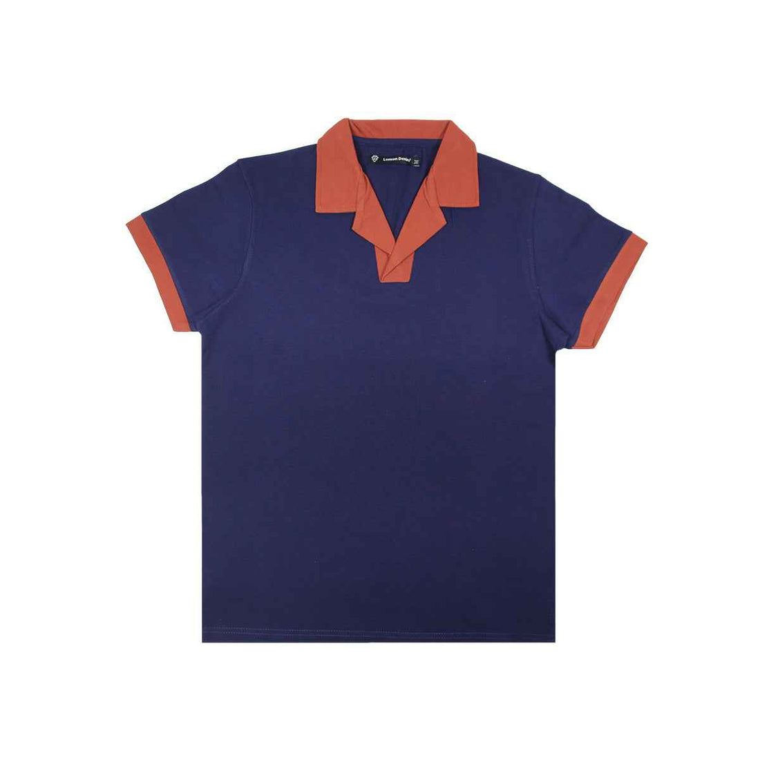 Men's Contrast Collar Polo - Jersey Collar Fashion Polo A-3399