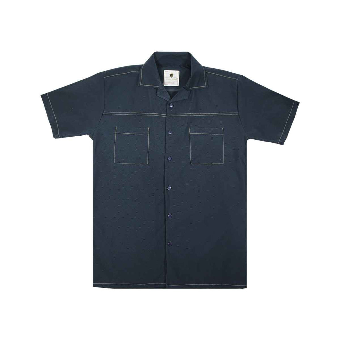 Cuban Collar Jacquard Shirt (LT-144-A-3455)