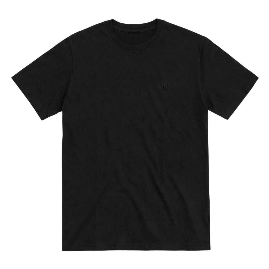 Dark Black Color Lemon Denim Mens Basic Tee (A-3410)