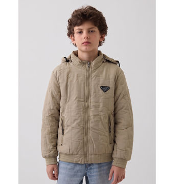 Glacier Grey Boys Puffer Lightweight Jacket (A-5309)