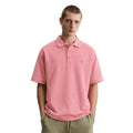 Pink Mens Honey Cumb Fabric Polo (A-3405)