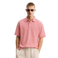 Pink Mens Honey Cumb Fabric Polo (A-3405)