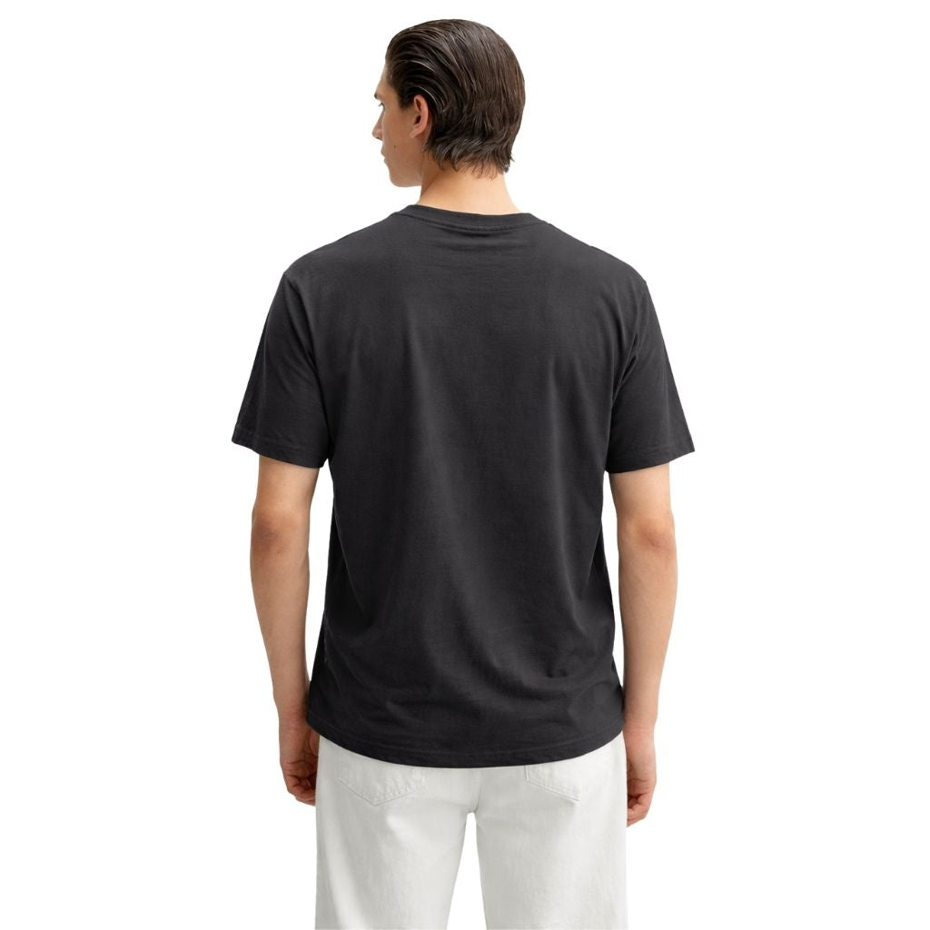 Charcoal Black Mens Jarsey Round Neck T-Shirt (A-3410)