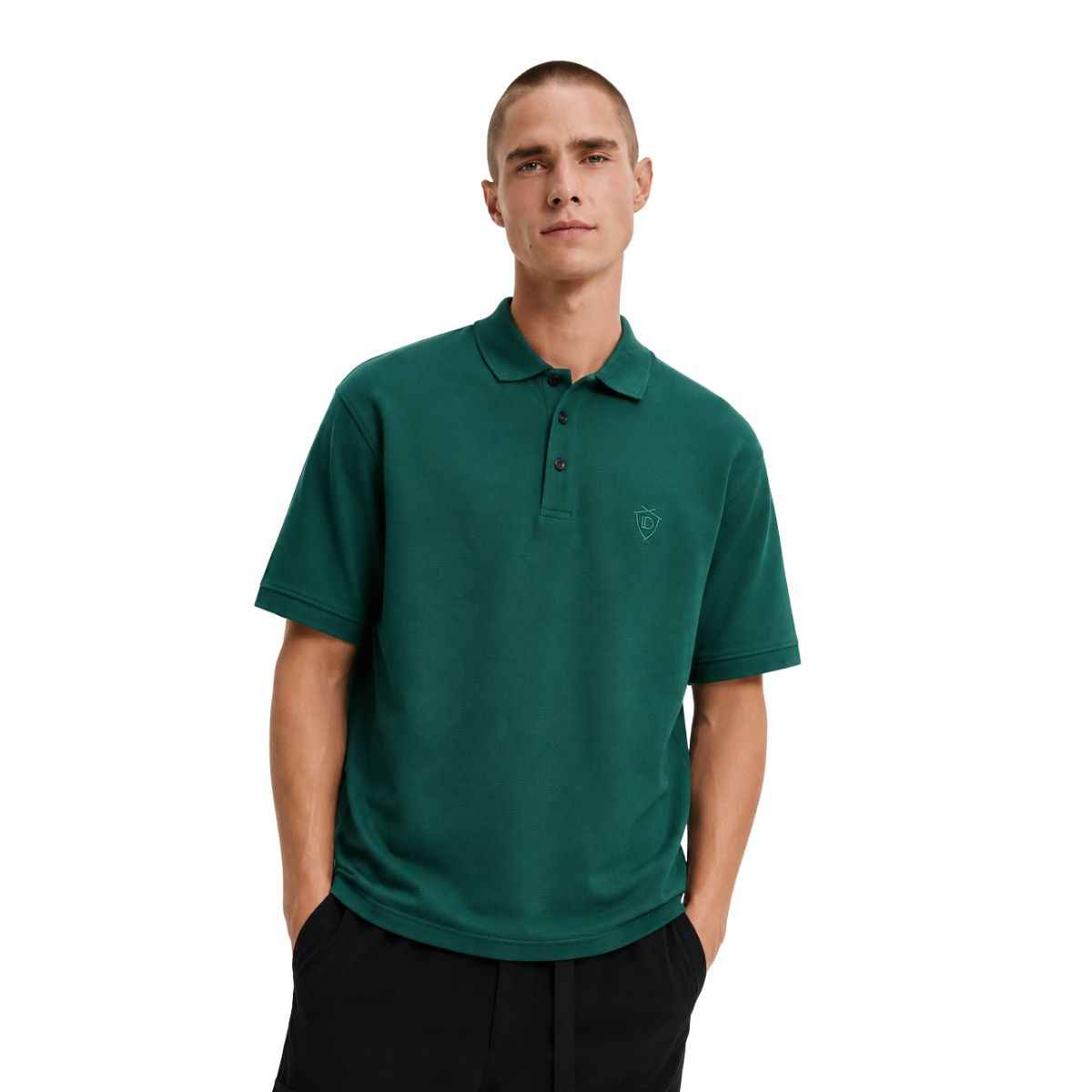 Flag Green Honey Cumb Fabric Polo (A-3405)