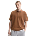 Copper Brown Honey Cumb Fabric Polo (A-3405)