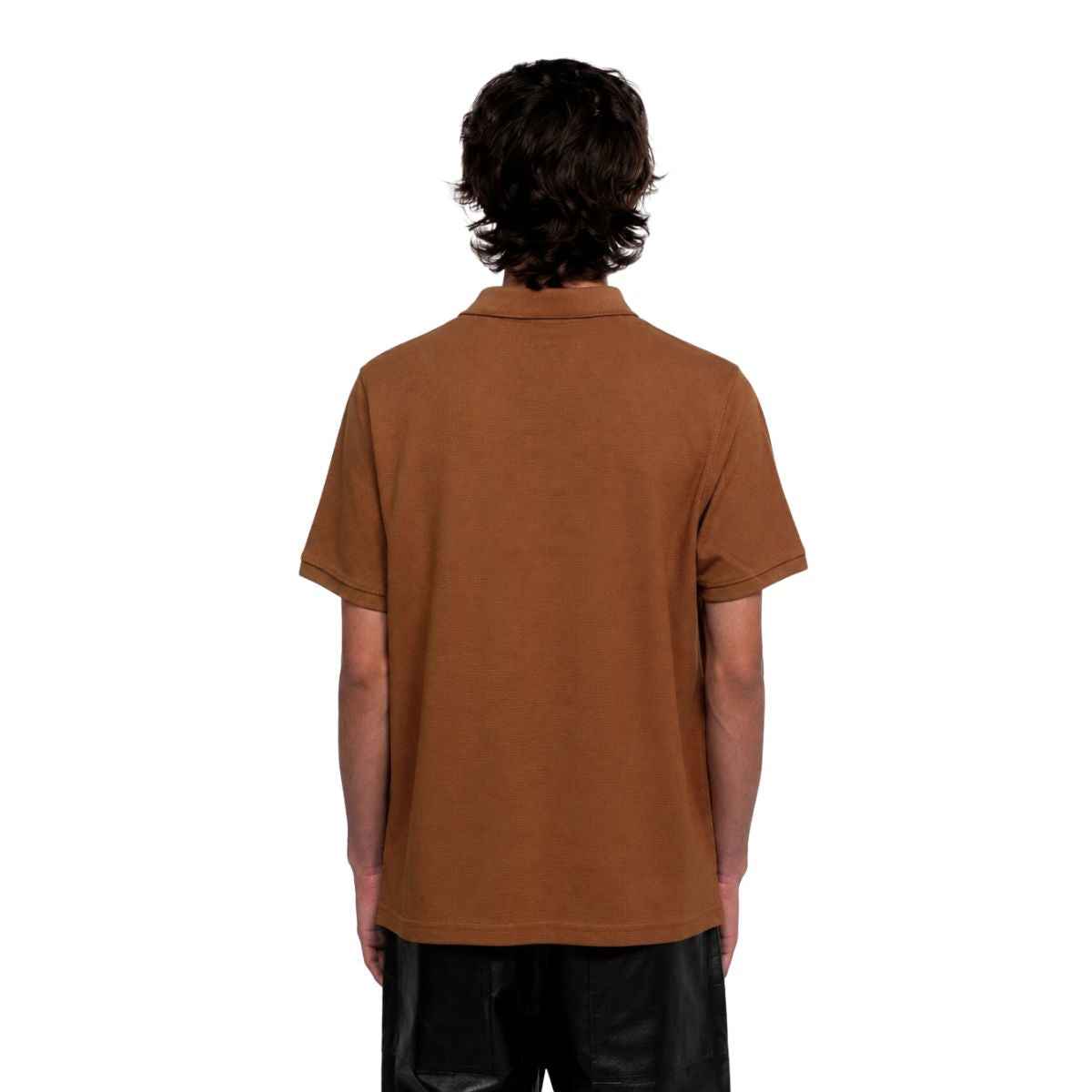 Copper Brown Honey Cumb Fabric Polo (A-3405)