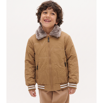 Boys Sharpa Color Puffer Jacket (A-5321)