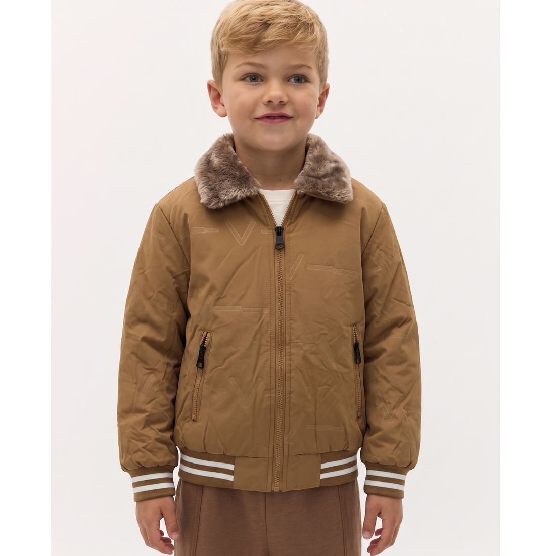 Boys Sharpa Color Puffer Jacket (A-5321)