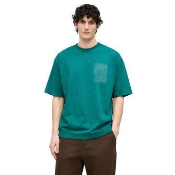 Flag Green Front & Back Printed Oversized T-shirt (A-4206)