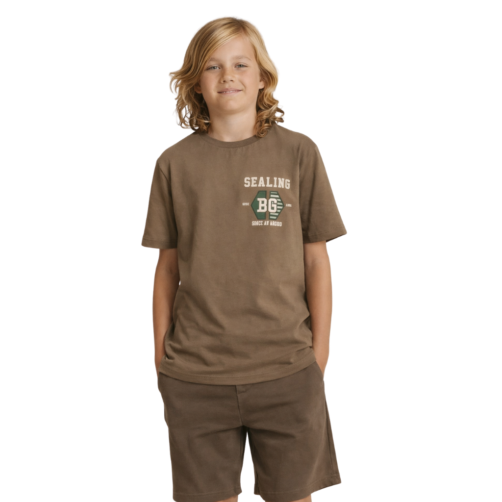 Boys Imported Back & Front Printed T-shirt (A-3175)