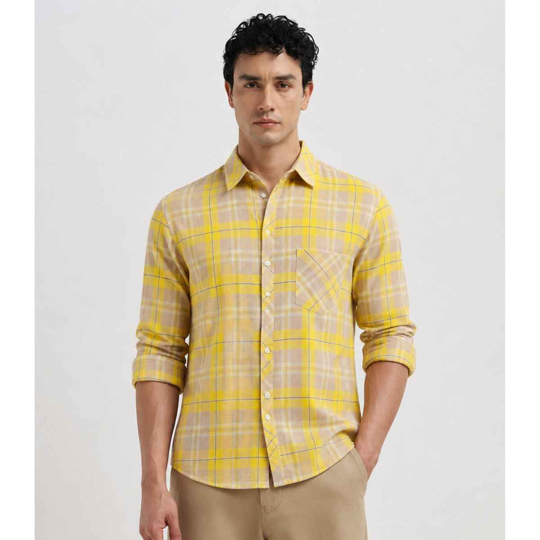 Cotton Fabric Checkered Shirt (A-2299)