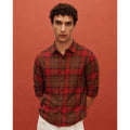 Maroon Casual Checkered Shirt (A-3064)