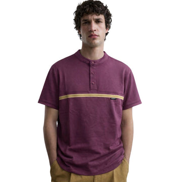Purple Color Bend Color Polo T-shirt (A-4172)