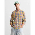 Light Yellow Casual Check Shirt (A-1421)
