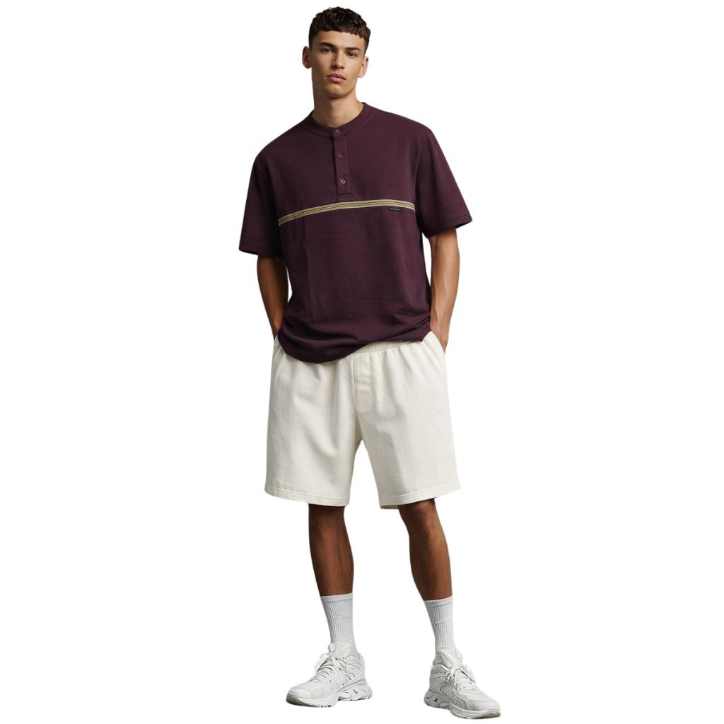 Dark Purple Bend Collar Polo (A-4172)