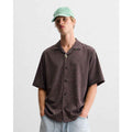 Horizontal Self Lining Cuban Collar Shirt (A-1705)