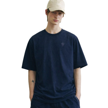 Navy Blue Mens Round Neck T-Shirt (A-3410)