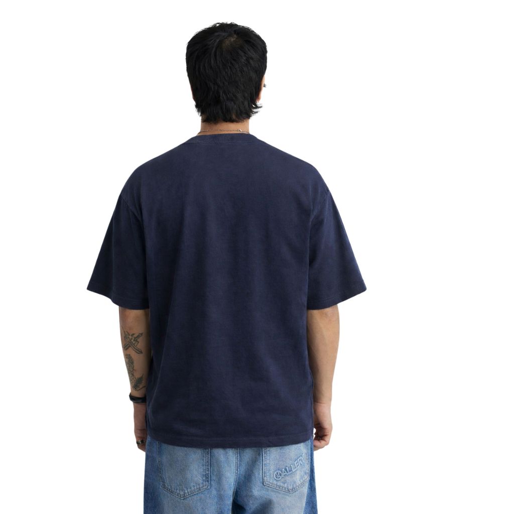 Navy Blue Mens Round Neck T-Shirt (A-3410)