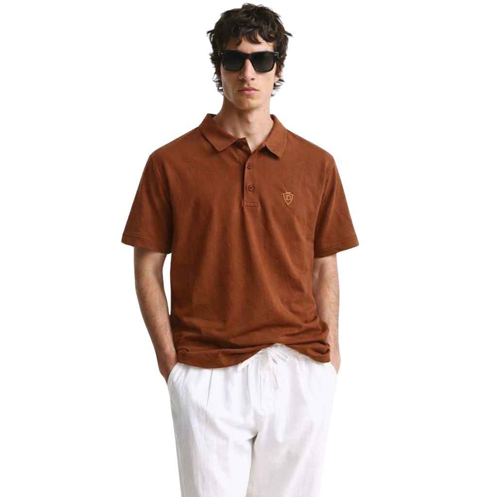 Brown Color Half Sleeve Designer Polo (A-3549)