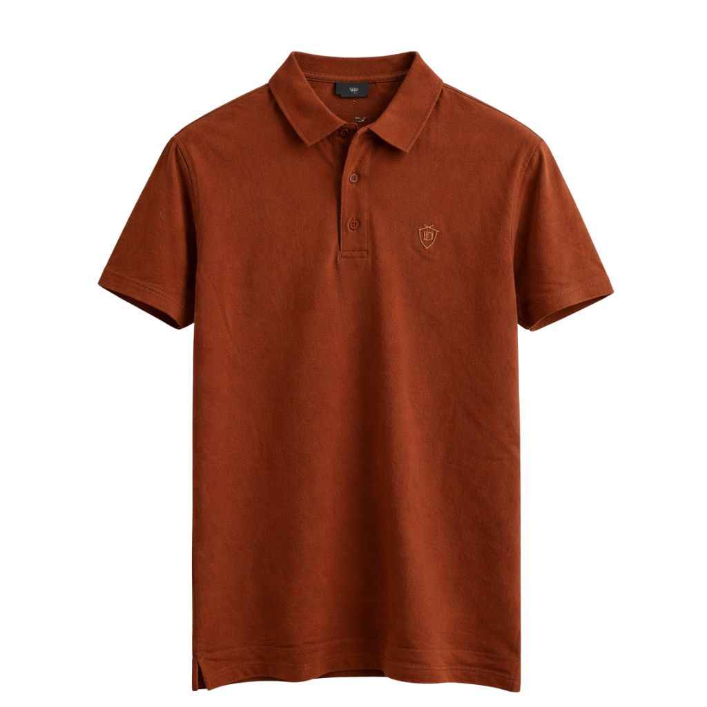 Brown Color Half Sleeve Designer Polo (A-3549)