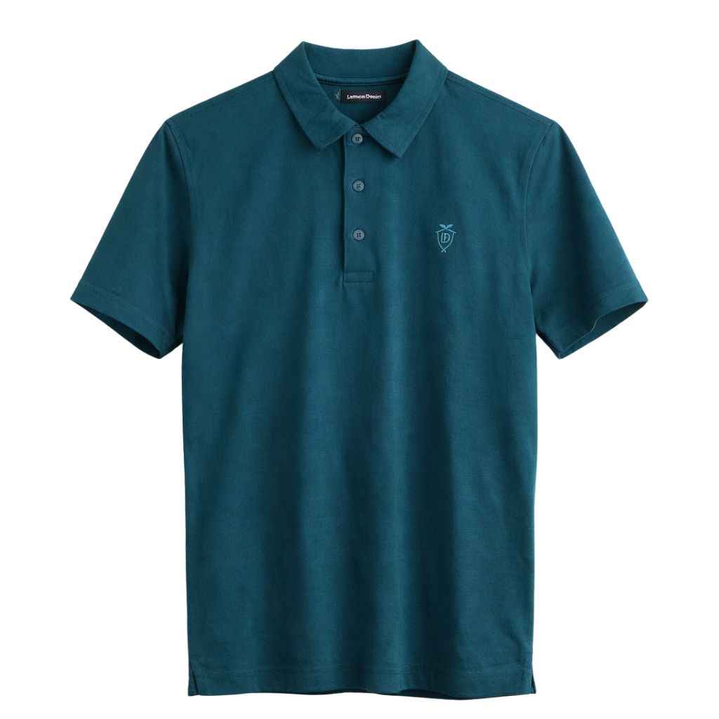 Sea Green Color Half Sleeve Designer Polo (A-3549)