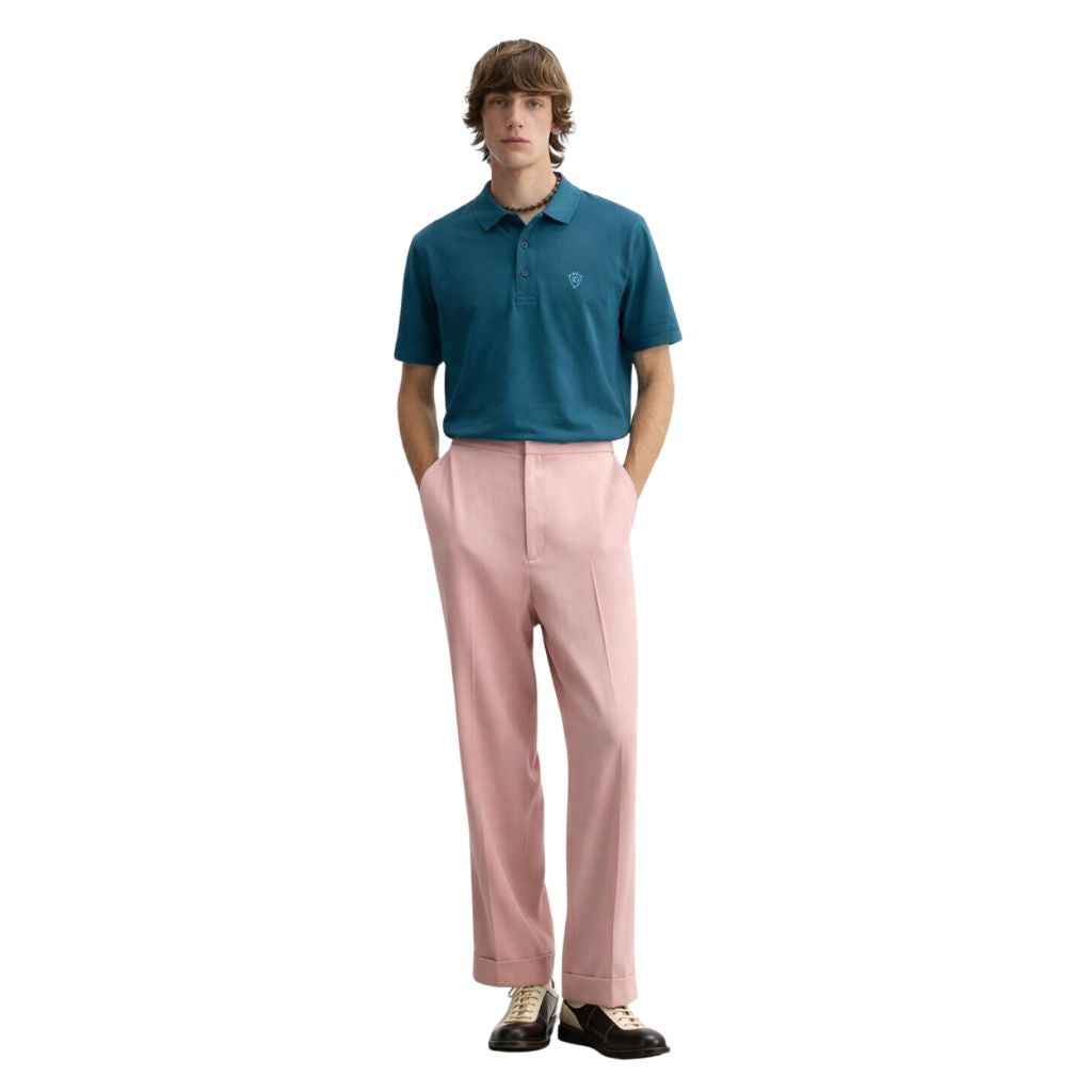Sea Green Color Half Sleeve Designer Polo (A-3549)