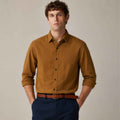 Mustered Color Plain Casual Shirt (A-4415)