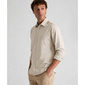 Beige  Color Casual Mens Plain Shirt (A-4418)