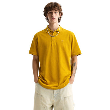Mustard Color Lemon Denim Polo(A-3408)