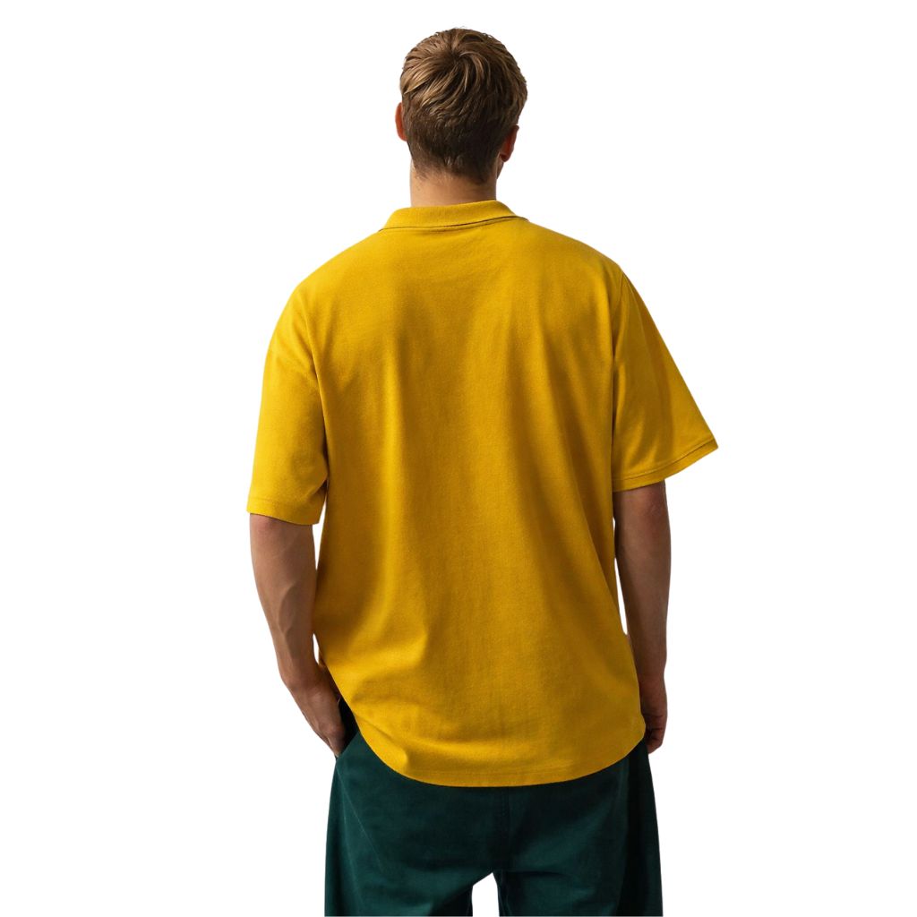 Mustard Color Lemon Denim Polo(A-3408)