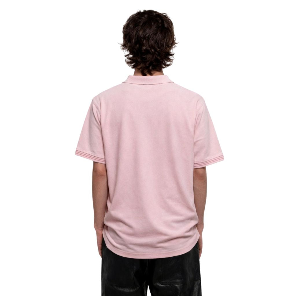 Light Pink Lemon Denim Polo (A-3408)